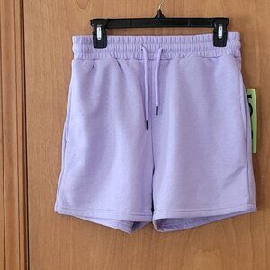 IUUI Women's Lavender Soft Fleece Casual Sweatshorts with Pockets